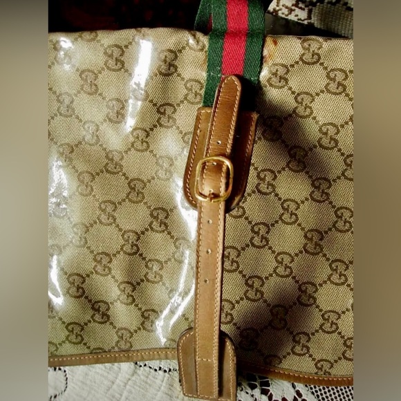 Ultra RARE Vintage GUCCI Waterproof GG w/ Webbing Monogram Pet Dog Jacket Coat - Picture 6 of 6